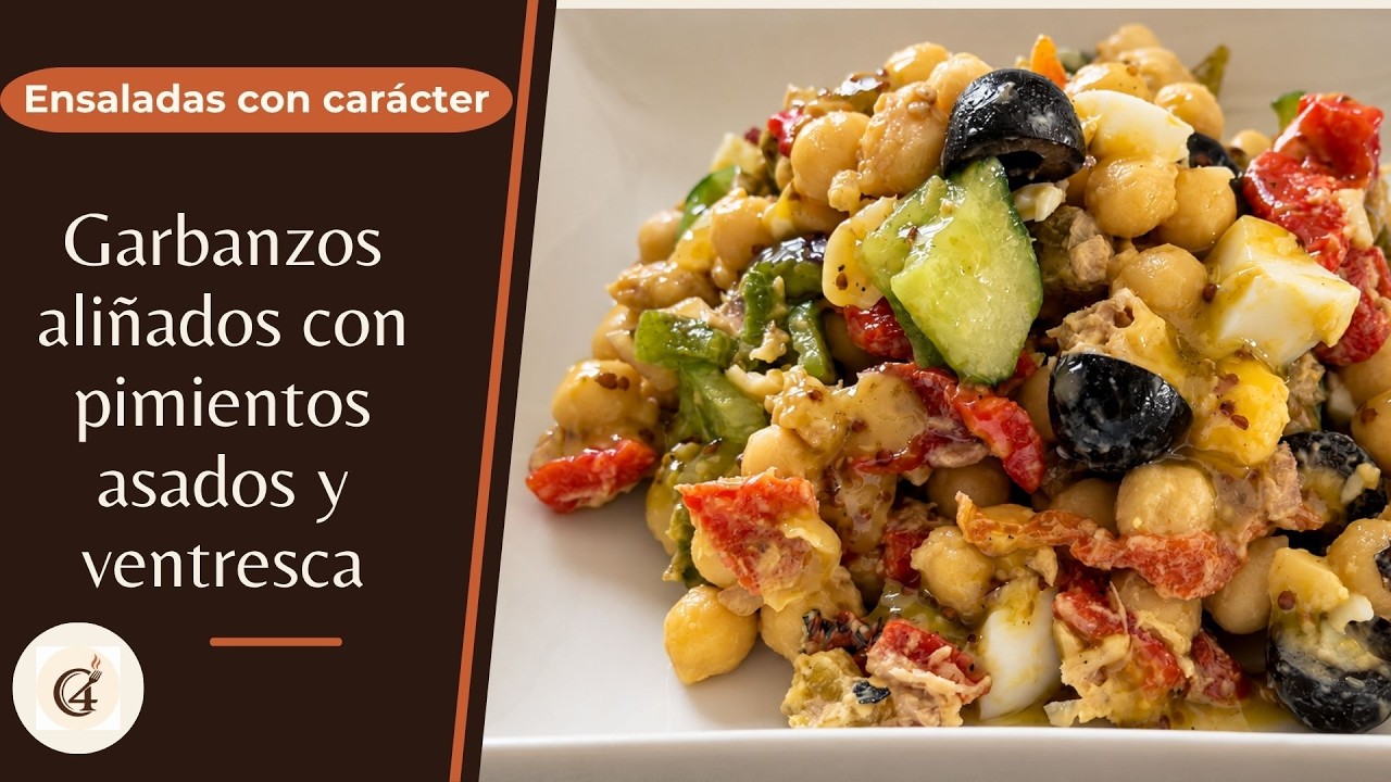 Ensalada de garbanzos con ventresca y un aliño infalible