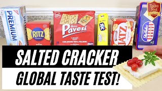 SAVOURY CRACKER, SALTINE TASTE TEST COMPARISON | World's BEST Cracker Nabisco and Ritz v. The World