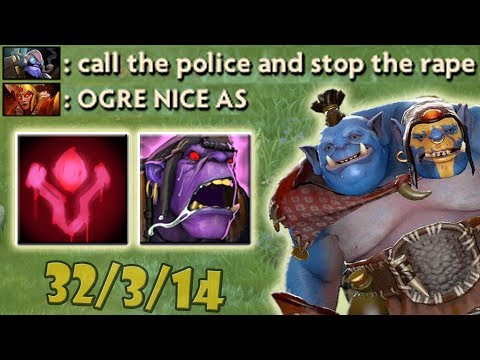 Call the Police: Max Attack Speed Carry Ogre Magi [Bloodlust+Chemical Rage] Dota 2 Ability Draft