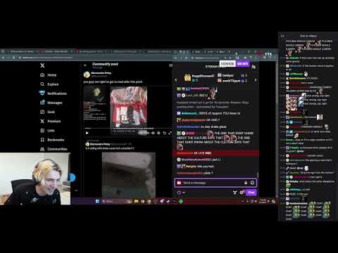 xQc reacts to Kendrick Lamar vs Drake rap beef pt. 1 feat. Kai Cenat (with chat!)