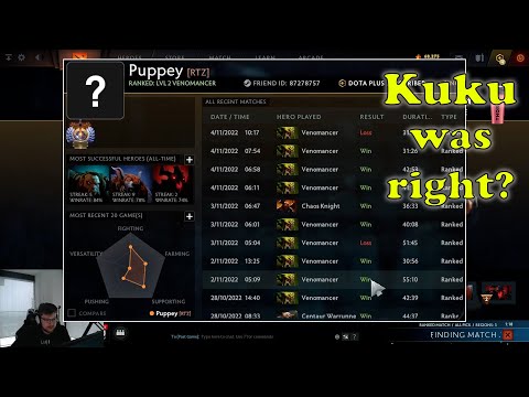Qojqva reacts to Puppey's match history