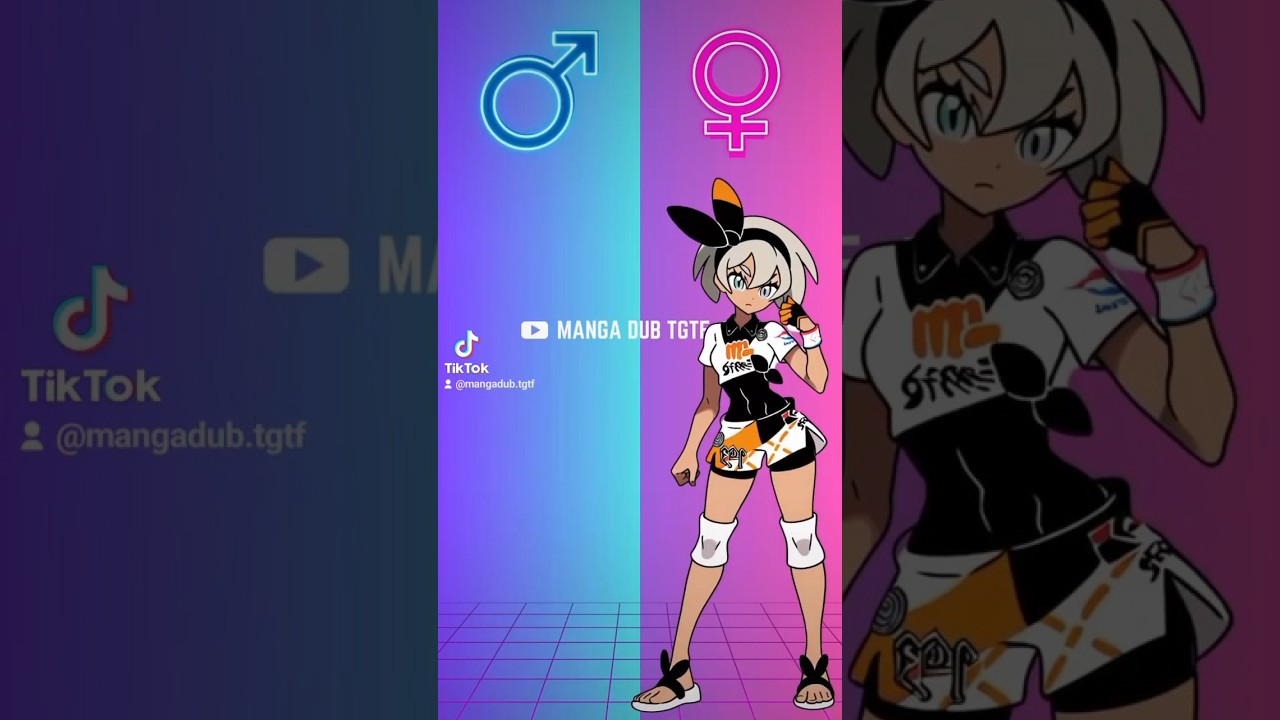 ♀️💫♂️Pokemon Gender Swap #genderbender #anime #mtf #ftm #transformation #shorts #pokemon #tg #tgtf