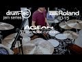Roland TD-15 with drum-tec Jam electronic drums & Agean low noise cymbals
