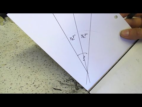 Dividing An Unknown Angle Into Two Equal Parts Using A Compass - How To Draw / Bisect / Bisection