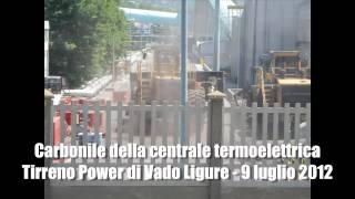 preview picture of video 'Carbonile della centrale termoelettrica Tirreno Power - 9 luglio 2012'
