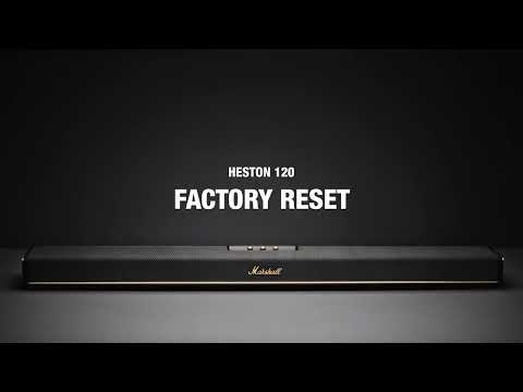 Marshall Heston 120 Garso kolonėlė su „Dolby Atmos“ įtraukiančiu garsu, juodos spalvos video
