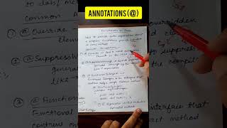 Annotations in Java #java #javalanguage #learning #coding