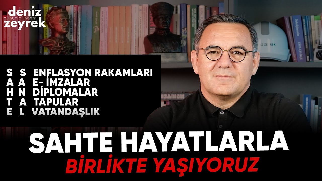 Deniz Zeyrek: "Sahte hayatlarla birlikte yaşıyoruz."