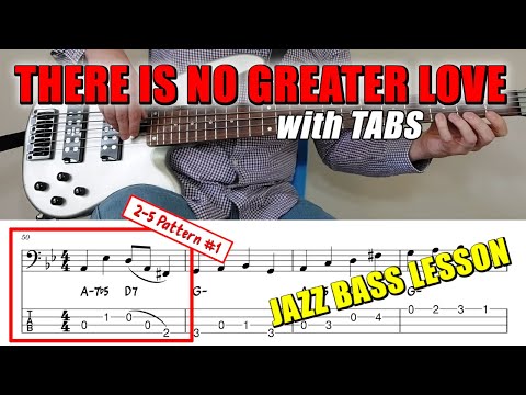 "There Is No Greater Love" 🎹 | Bass Guitar Lesson 🎸 | Walking Jazz Standards #35 🎵