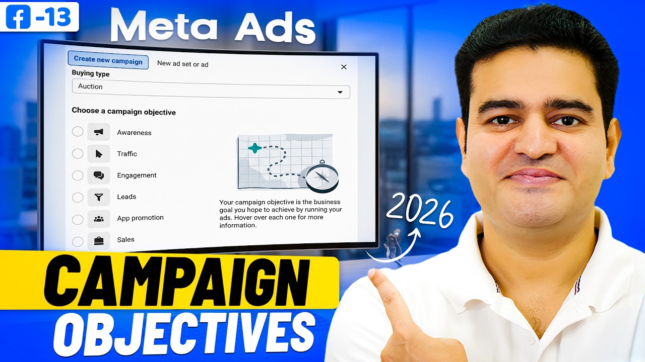 Meta Ads Objectives Explained in Hindi 2026 | Facebook Ads Campaign Objectives | #metaads2026