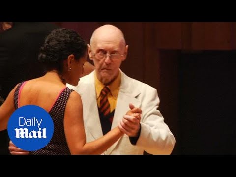 99-year-old James McManus dances at the Tango World Championships