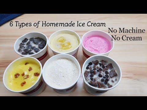 6 Types of Homemade Ice-cream Without Cream & Machine | गेहूँ के आटे से बनाए ६ तरीके का आइसक्रीम | Video