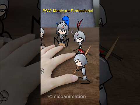 Manicure Professional 😁 #shorts #stickman