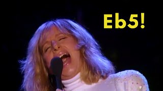 Barbra Streisand hitting the PERFECT high note