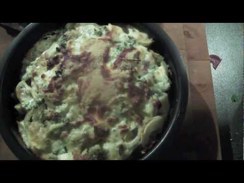 Recette gratin de pommes de terre facile au jambon de bayonne