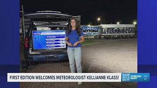 Meteorologist Kellianne Klass starts on First Edition, Monday March 16