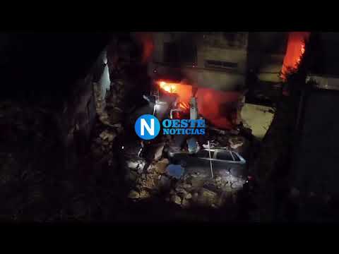 Moron | Explosión de una garrafa provocó un incendio y generó momentos de tensión en Villa Sarmiento