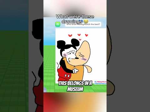 MICKEY plays DRAW ME ✏️💀 #roblox #funny