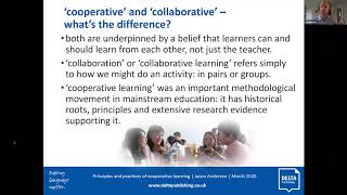 Principles and practices of cooperative learning by Jason Anderson