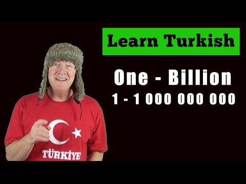 Turkish Numbers - Big Numbers Counting Song in Turkish