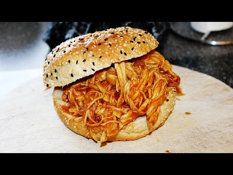 REZEPT: PULLED CHICKEN BURGER IN 30 MINUTEN - schnell und einfach selber machen