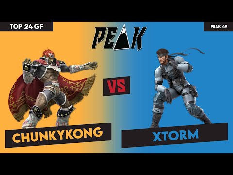 Top 24 GF ChunkyKong (Ganon, DK) vs Xtorm (Snake) (Peak #49)