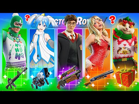 The *RANDOM* WINTER BOSS CHALLENGE in FORTNITE!