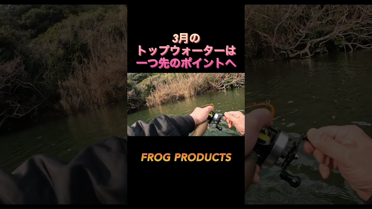 3月のトップウォーターは一つ先のポイントを狙って行く！！