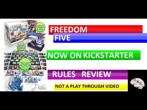 FULL RULES REVIEW FOR FREEDOM FIVE: A SENTINEL COMICS BOARD GAME | ON KICKSTARTER | ARCANE WONDERS