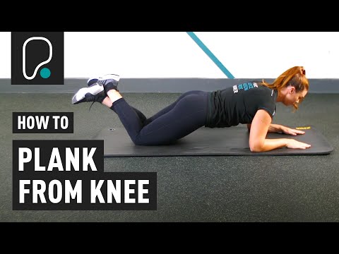 Ab Exercise - How to plank from knee (modified plank)