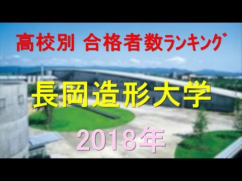 栄養学科 長岡造形大学 高校別合格者数ランキング 2018年【グラフでわかる】