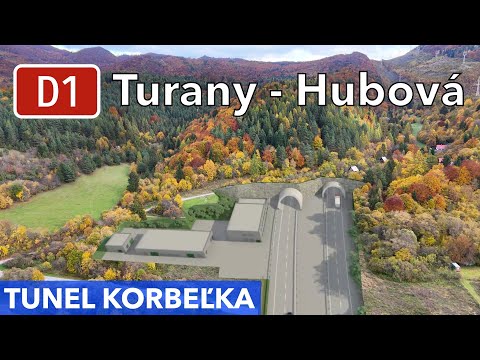 Slovak Highway D1 Turany - Hubová - Tunnel Variant (November 2023)