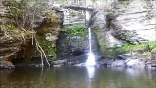 preview picture of video 'Esther Miriam Visiting Waterfalls at George W. Childs Park, Delaware Water Gap, PA, August 10, 2014'