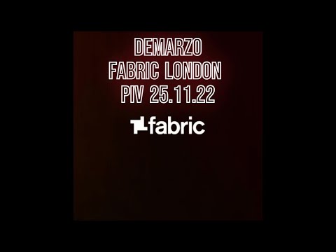 DeMarzo at Fabric London PIV 25.11.2022