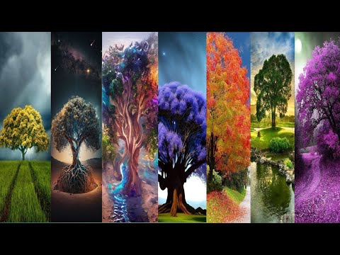 8K TREE WALLPAPER | COLOURFUL AMAZING TREE IMAGES COLLECTION | LATEST NATURE WALLPAPER 