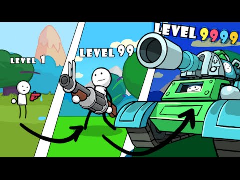 One Gun Stickman Gameplay | Survive The Invasion In Mortals' World.