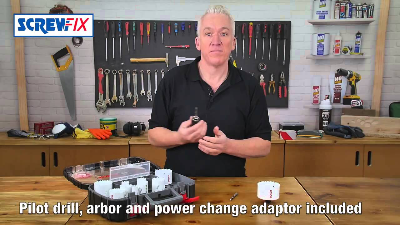 Bosch 14pc Progressor quick change holesaw set at Screwfix