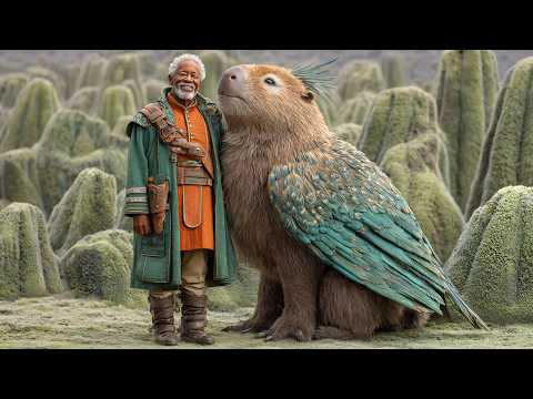 Surreal AI Film • Journey Through Strange Lands With Gentle Giants (4K)