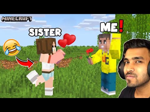 Mralpha13 - I Became @TechnoGamerzOfficial To Troll My Sister's In Minecraft | Sister Trolling