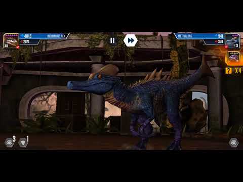 Jurasic World the game:Indominus Rex vs 9 opponents
