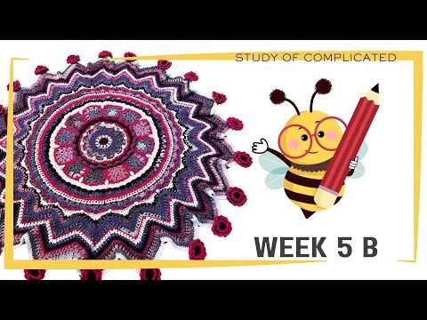 Intro Crochet Study of Complicated Flower Bouquet Blanket