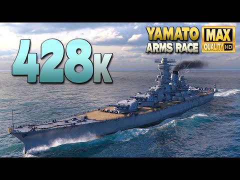Battleship Yamato: Giantic damage on map "Sleeping Giant" - World of Warships