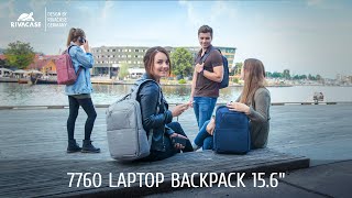 RIVACASE 15.6" Laptop Backpack (Gray)