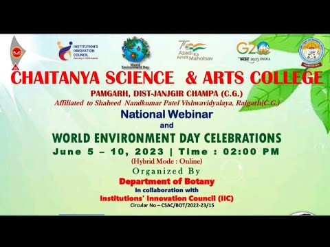 World Environment day Celebration Chaitanya College Pamgarh 2023