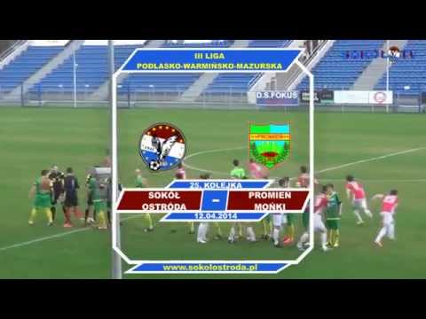 Skrót meczu Sokół Ostróda - Promień Mońki 12.04.2014 r.