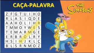  Caa- palavras -  Encontre o nome dos personagens dos Simpsons