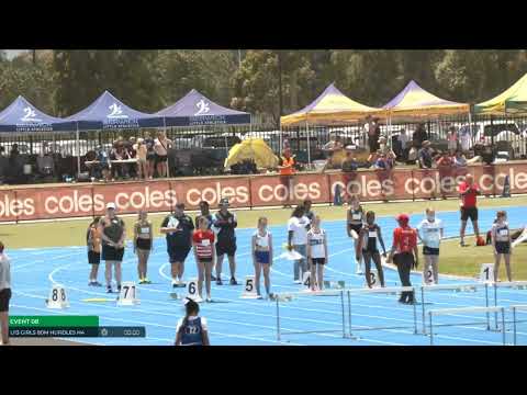 Girls U13 80m Hurdles Heat 3: 2025/26 State Combined Event Championships