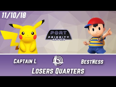 Port Priority 4Ever - Captain L (Pikachu) Vs. BestNess (Ness) - Losers Quarters