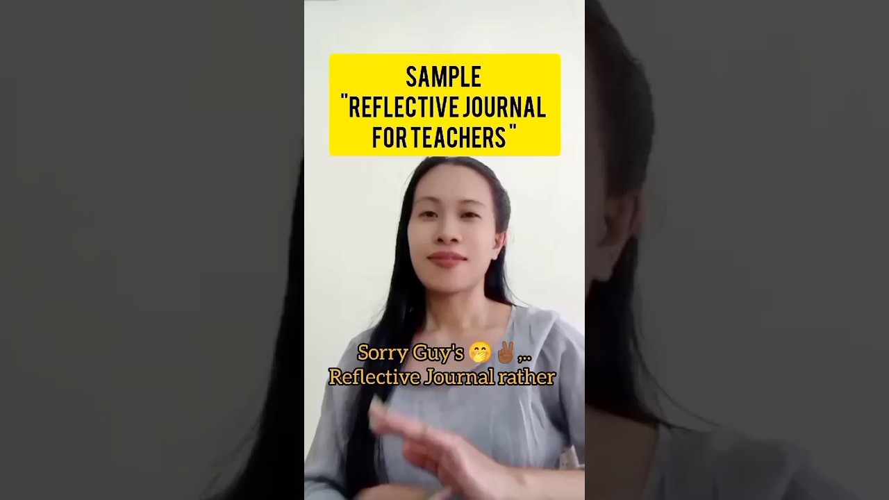 TEACHERS REFLECTIVE JOURNAL (Sample)#youtubeshorts