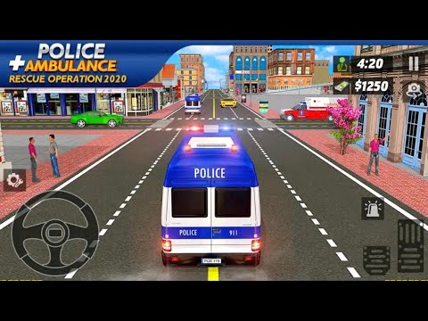 Policeman Ambulance Driver Simulator  - Emergency Rescue Truck - Android Gameplay
